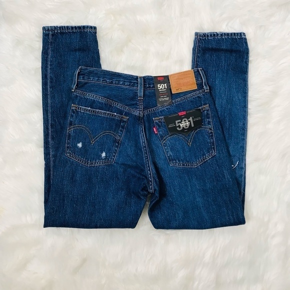 Levi’s 501 Skinny High Waist Distressed Jeans - Picture 3 of 10